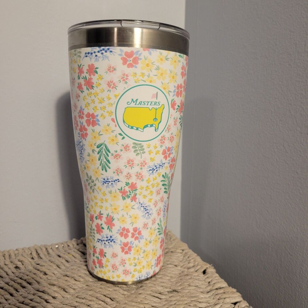 2025 Masters Tervis Tumbler 30 oz Floral Augusta National Stainless Steel NEW!
